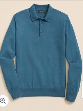 Like New Brooks Brothers Ultimate Merino Wool Polo Sweater